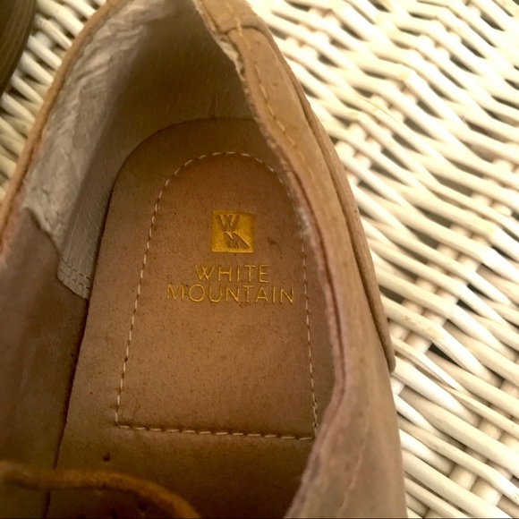 White Mountain Light Brown Leather Oxfords Size 10 - Picture 2 of 8
